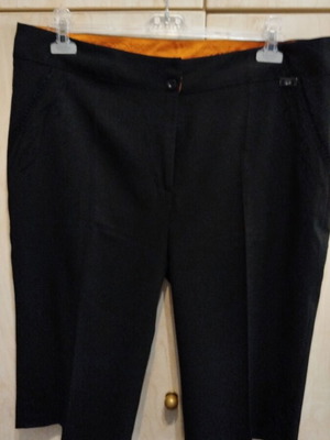 Rosebud Black New Crop Pants XXL With Embroidery