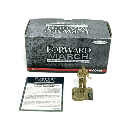 Corgi Forward March Brigadier Patrick Cordingley metal figure 1:32 scale like new