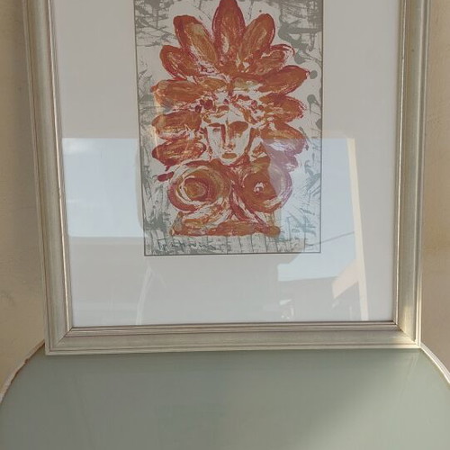Watercolor by Vaggelis Gravani "Akrokeramo" like new