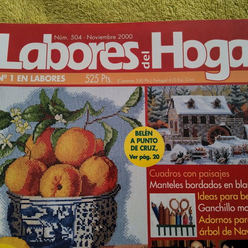 Labores del Hogar magazines used, vintage, set of 2