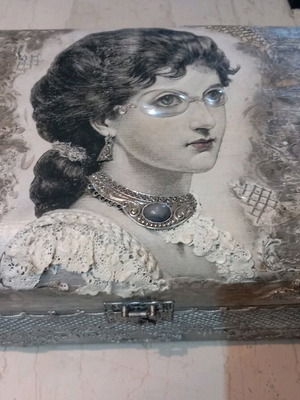 Κουτί ξύλινο καινούργιο 34,5×27×18 εκ.