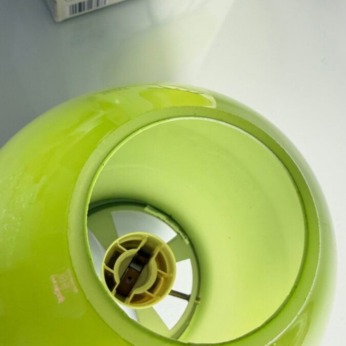 Glass table lamp light green new