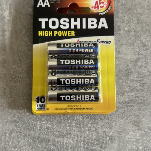 Toshiba alkaline batteries AA and AAA high power set 4 pcs new