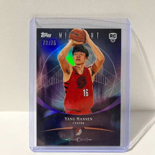 NBA Yang Hansen Topps Midnight Card like new