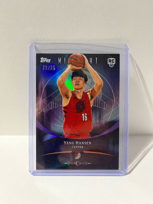 NBA Yang Hansen Topps Midnight Card like new