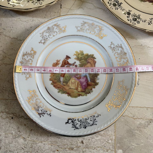 Vintage Keramikos Athens & Bavaria Germany decorative wall plates set