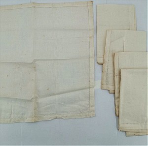5 πετσετακια βαμβακερά εποχής 1960