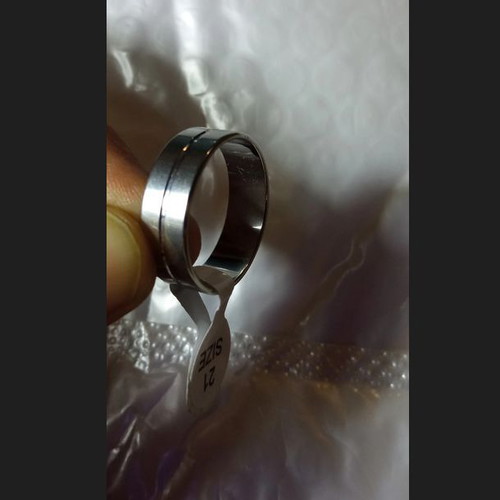 Women's ring new, durable steel size 21