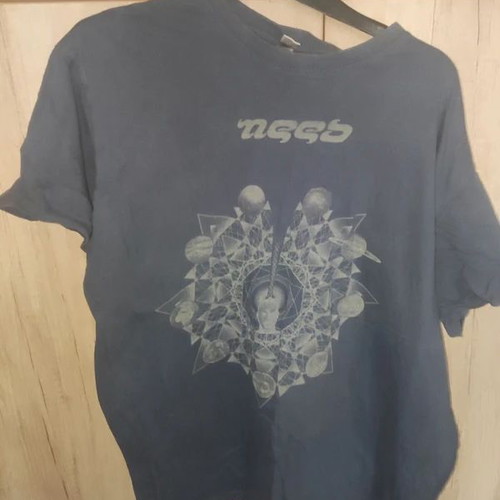 Need band official merchandise t-shirt, large, blue