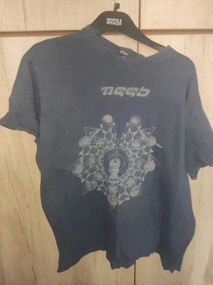 Need band official merchandise t-shirt, large, blue