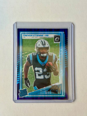 2025 Panini Donruss Optic Rated Rookie Trevor Etienne Purple Shock card new
