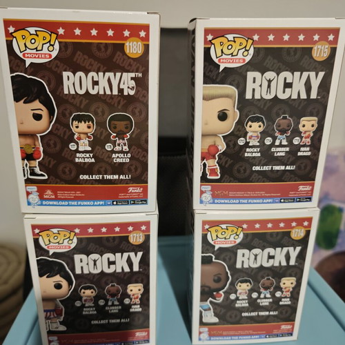 Funko Pop Movies Rocky Ivan Drago Clubber Lang set of 4 new