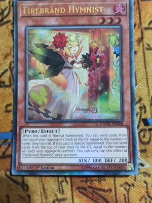 Firebrand Hymnist κάρτα Yu-Gi-Oh! σαν καινούργιο
