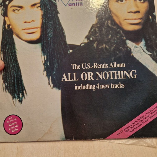 Milli Vanilli All Or Nothing The U.S. Remix Album vinyl LP used