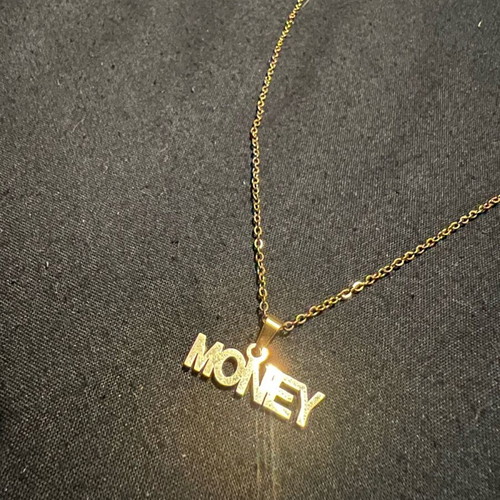 Gold stainless steel necklace new