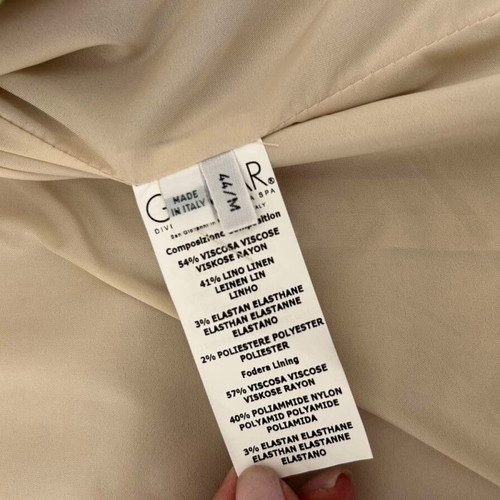 Iceberg women's vintage jacket size 44IT/M new, beige and gold