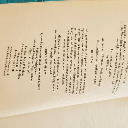 After You 'd Gone book used by Maggie O'Farrell