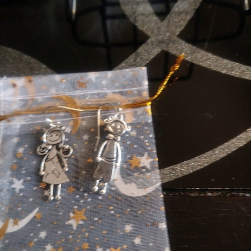 Retro hanging earrings silver new