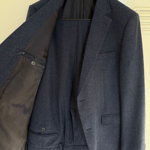 Beneto Maretti Australian Wool Super 130s Suit used, size 54, blue