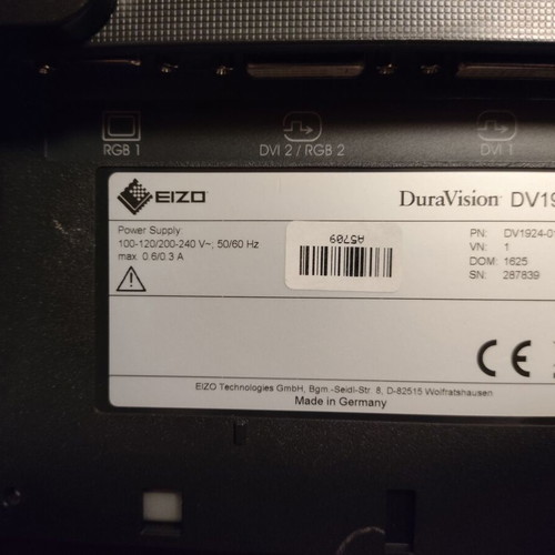 EIZO DuraVision DV1924 19" monitor like new, professional LCD