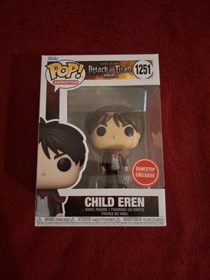 Funko Pop Child Eren 1251 Attack on Titan Gamestop ексклузивен като нов