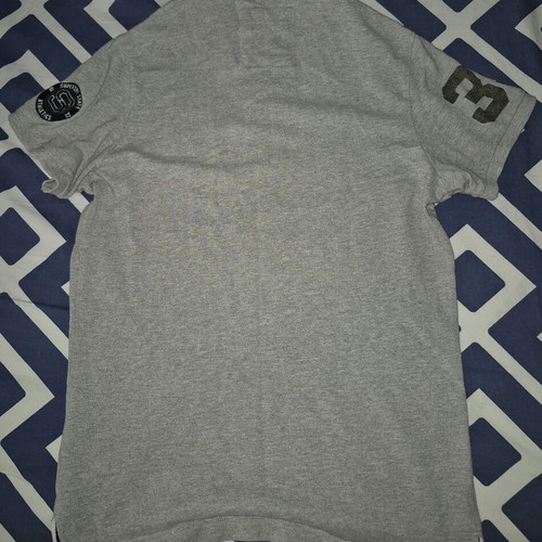 Superdry Polo Pique Medium shirt like new, light grey