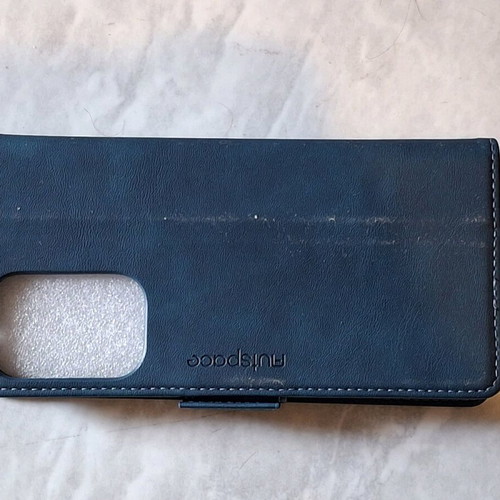 Samsung Galaxy A33 phone case new, dark blue with magnetic clasp and card slots