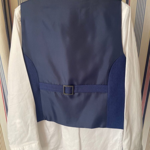 Marks & Spencer children's suit age 3-4, blue and white