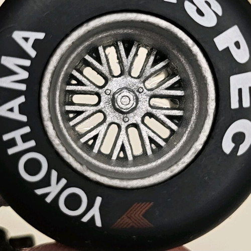 Yokohama F1 Tire Keychain like new, black and silver