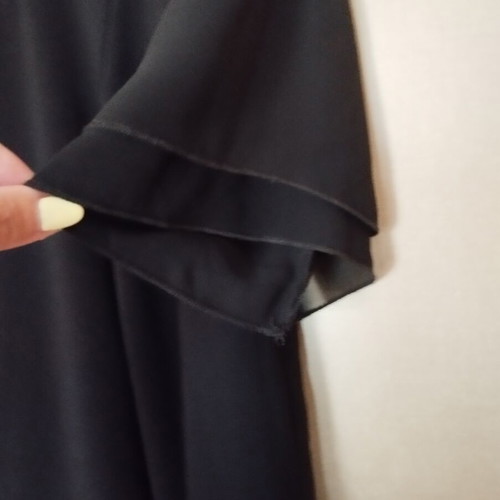Dress with muslin sleeve Estetica like new, black