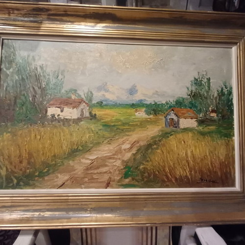 Oil painting with spatula 0.90x0.60