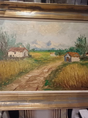 Oil painting with spatula 0.90x0.60
