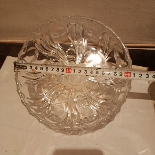 Glass serving platter like new, 1990s origin Greece