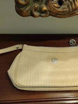 Armani leather hand bag new beige