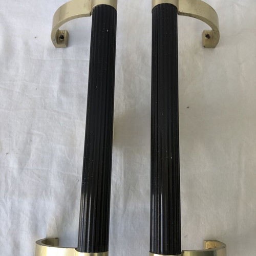 Vintage door pull handles anodized aluminum 70’s