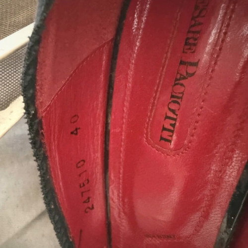 Paciotti pumps used, black and red, size 40
