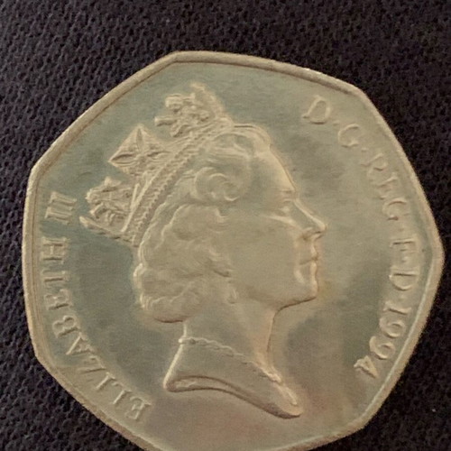 50 Pence Coin Queen Elisabeth II D-Day 1994 new