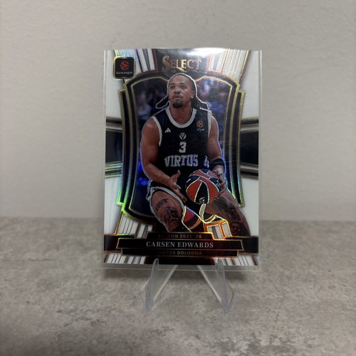 2025-26 Panini Select EuroLeague Carsen Edwards Premier Level White card