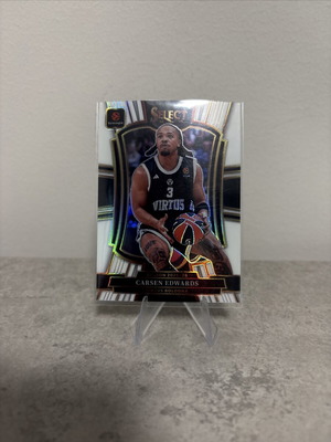 2025-26 Panini Select EuroLeague Carsen Edwards Premier Level White card