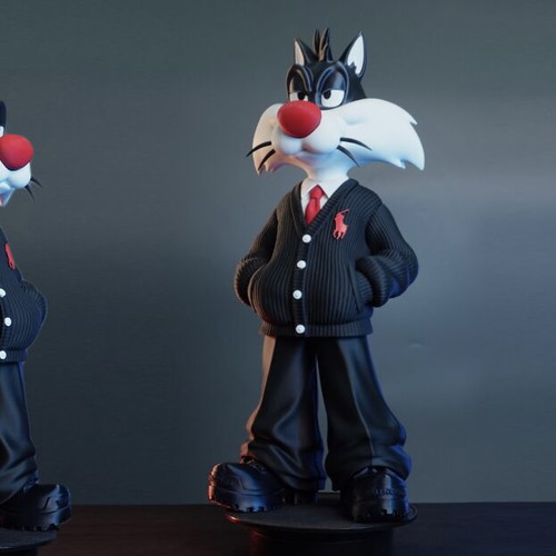 Sylvester Old Money Premium 3D Printed Collectible Statue Street Luxury Edition