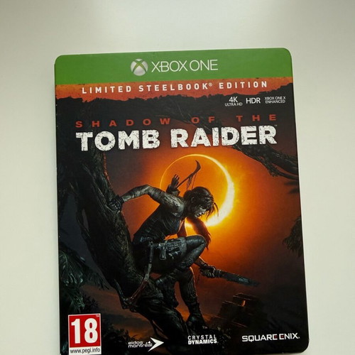 Shadow of the Tomb Raider Limited Steelbook Edition like new for Xbox One