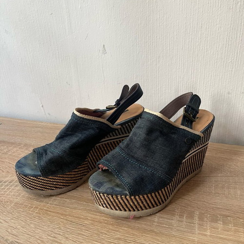 JK London shoes sandals used, size 38, blue