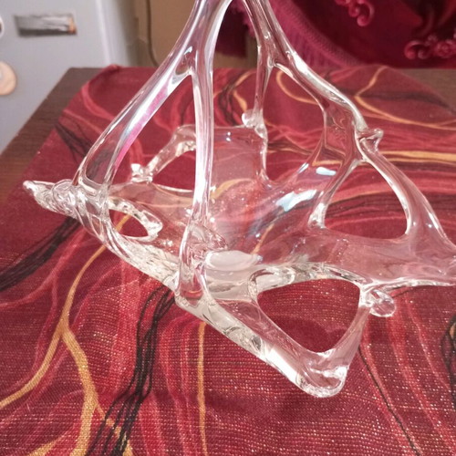 Murano Italy bowl new, crystal with unique design