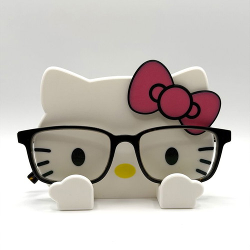3D Printed Glasses Stand, Hello Kitty Design