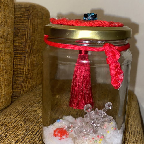 Christmas vase handmade