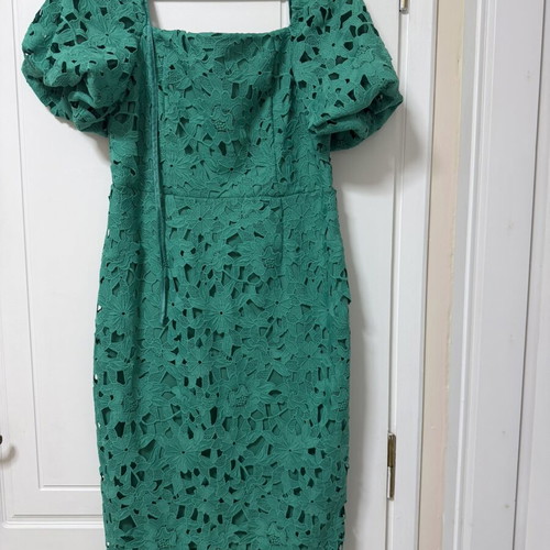 Green lace dress size 44