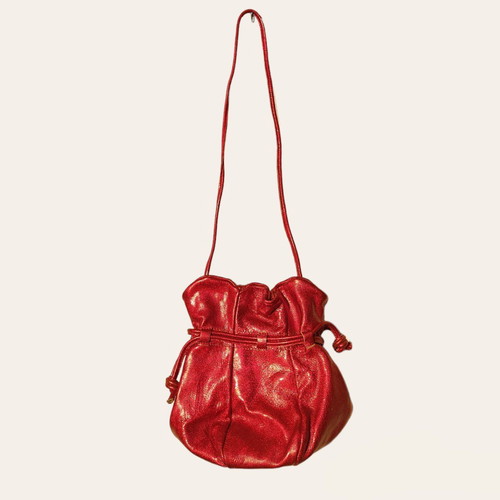 red handbag pouch