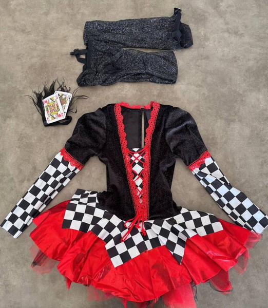 Chess queen carnaval or dance costume 11-12 years