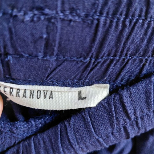 Terranova Women's Joggers Like New Navy Blue Viscose