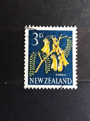 New Zealand 1960 3d Kowhai Flowers Pictorials Σαν καινούργιο γραμματόσημο